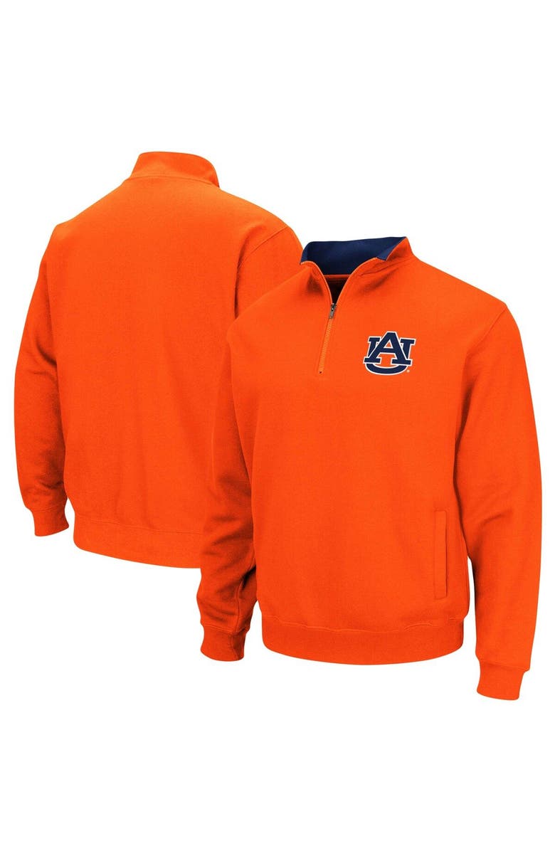 COLOSSEUM Men's Colosseum Orange Auburn Tigers Tortugas Logo Quarter-Zip Pullover Jacket, Main, color, Orange