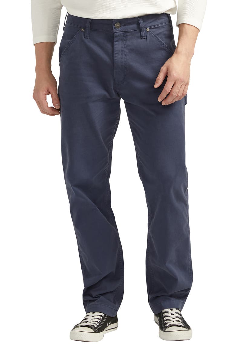 Relaxed Fit Twill Painter Pants, Main, color, INK BLUE