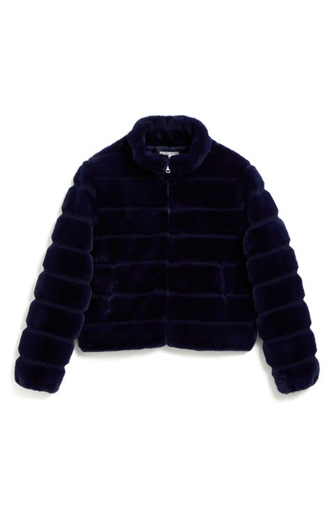 Kids' Faux Fur Jacket (Big Kid)
