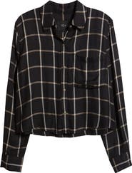 Rails Malin Windowpane Plaid Snap-Up Shirt