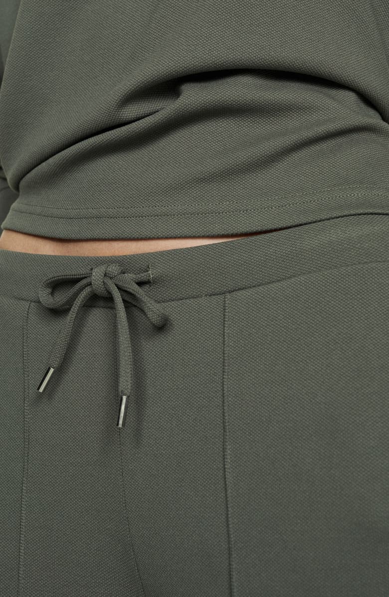 Pintuck Pleat Drawstring Pants
