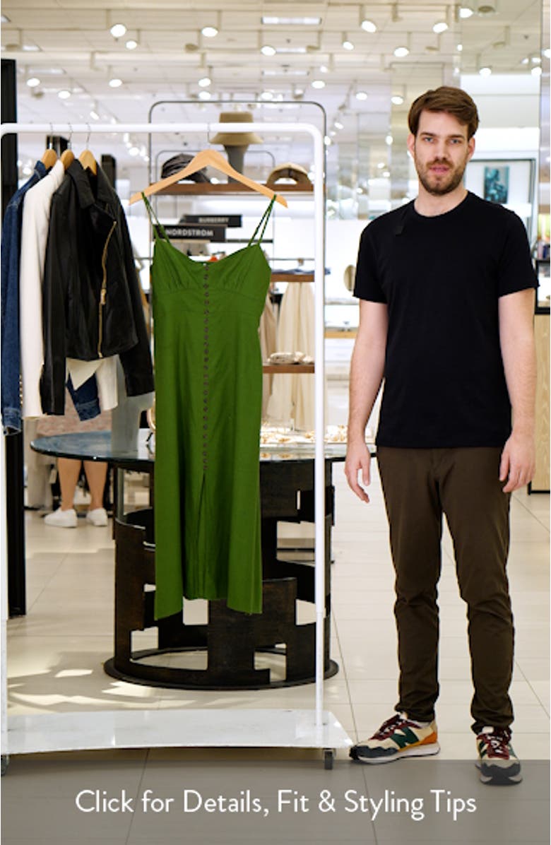 Darby Linen & Cotton Midi Sundress, sales video thumbnail