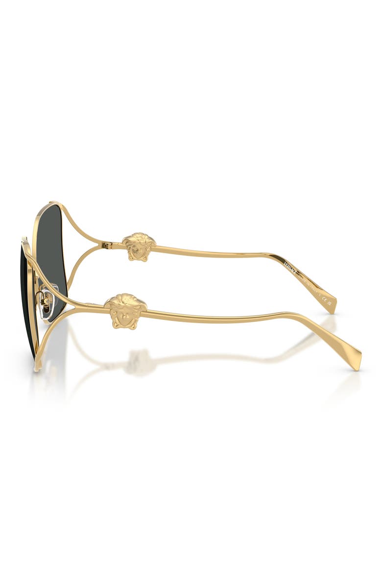 62mm Oversize Square Sunglasses, Alternate, color, GOLD / DARK GREY