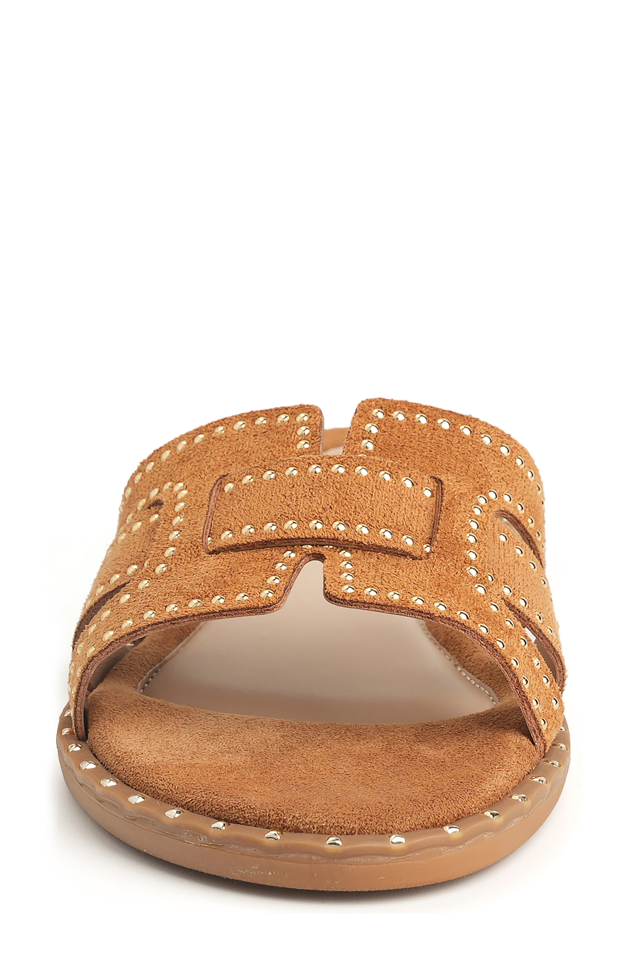 Zora Flat Sandal, Alternate, color, COGNAC