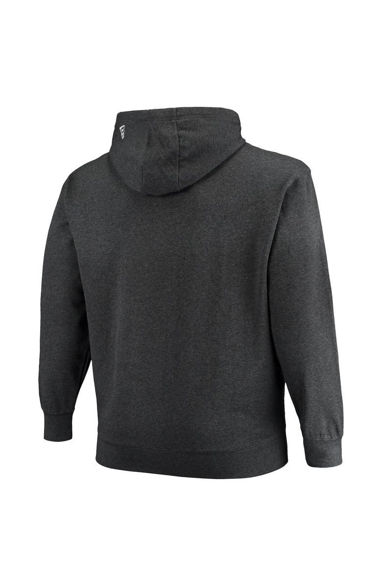 New Era Men's New Era Charcoal Los Angeles Chargers Big & Tall Primary Logo Pullover Hoodie, Alternate, color, Charcoal