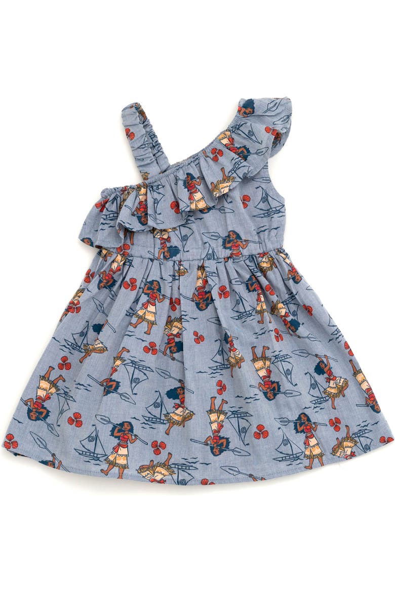 Moana Chambray Dress, Main, color, Moana Light Blue