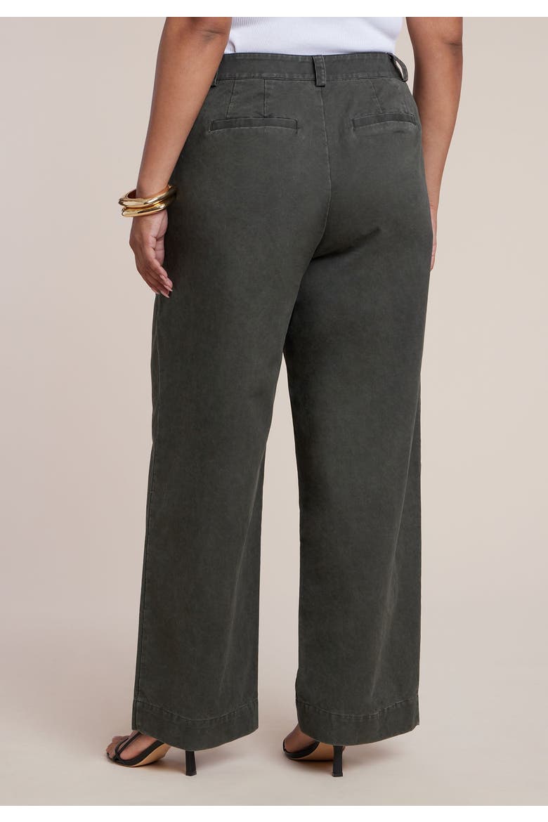 Twill Straight Leg Pant, Alternate, color, BURNT OLIVE