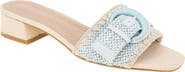 BCBGeneration Camri Buckled Raffia Slide Sandal