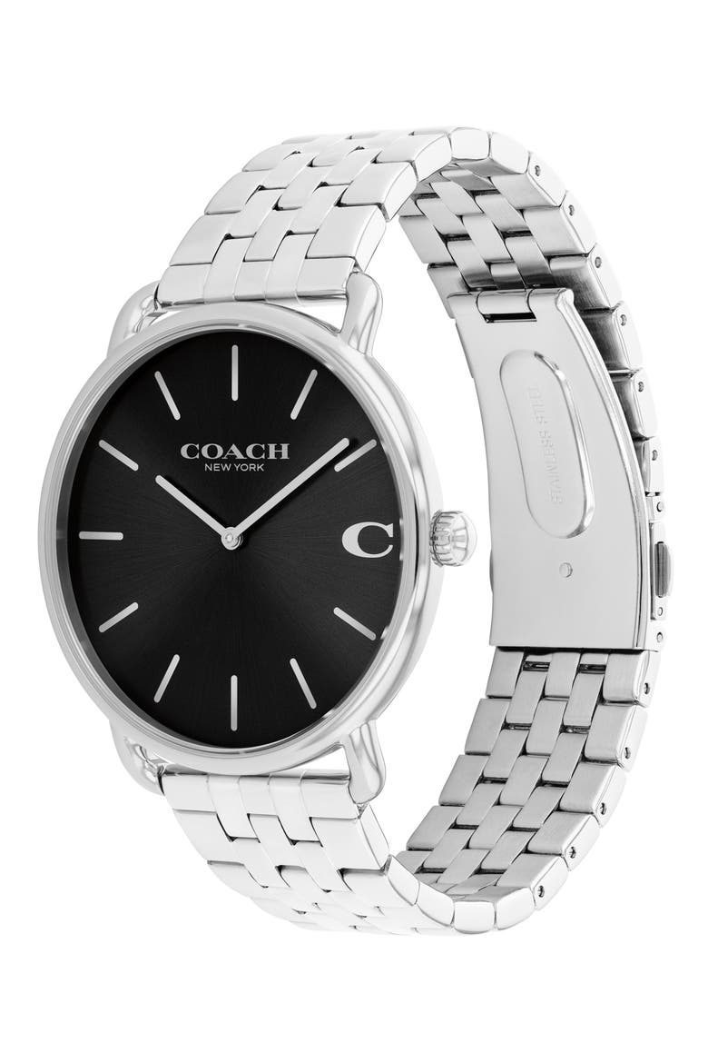 Elliot Bracelet Watch, 43mm, Alternate, color, BLACK
