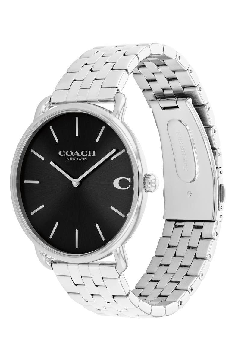 COACH Elliot Bracelet Watch, 43mm, Alternate, color, Black