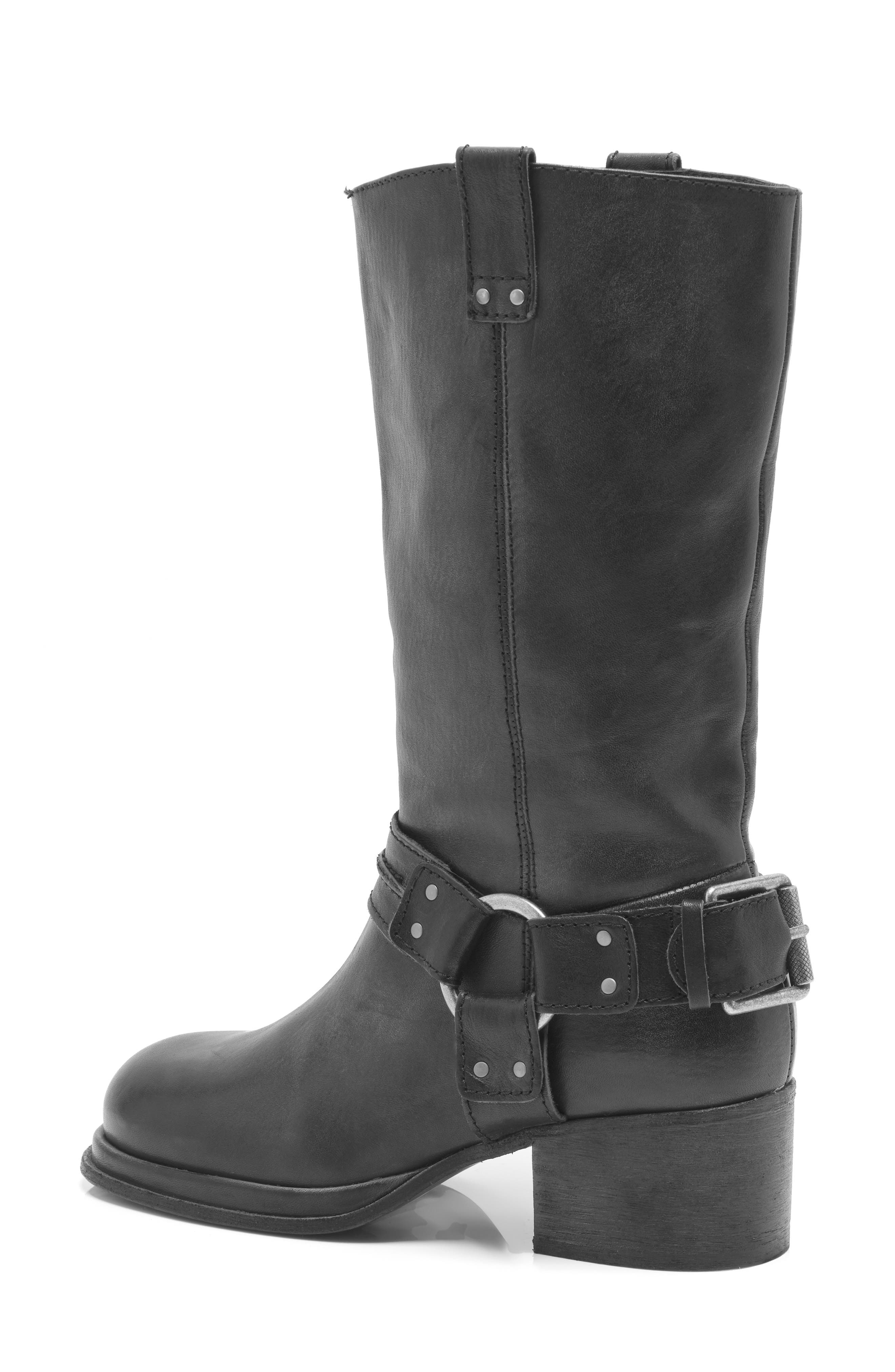 Free People Anok Harness Boot, Alternate, color, Black Distressed Leather