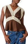 Steve Madden Elinor Lace Accent Top