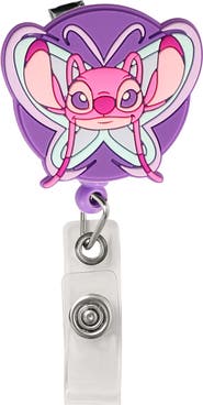 Disney Lilo & Stitch Angel Badge Reels Retractable Official License