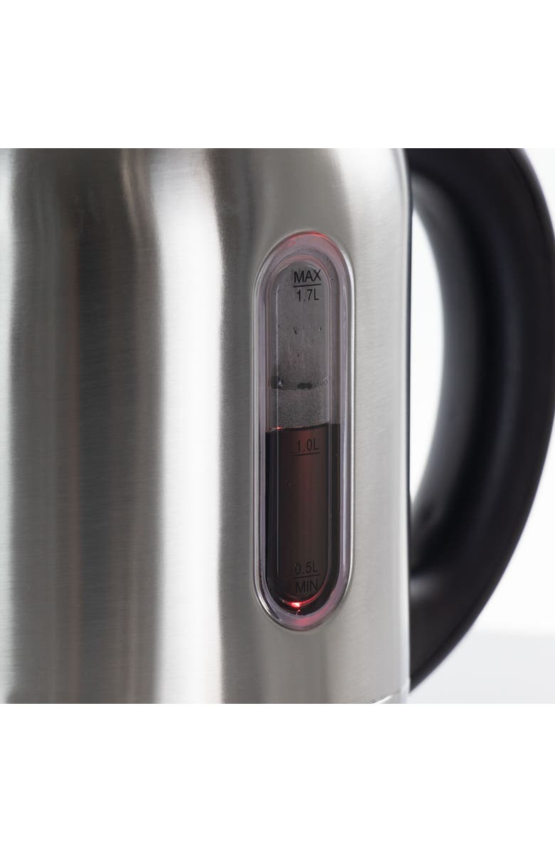 Megachef 1.7Lt. Stainless Steel Electric Tea Kettle With 5 Preset Temps, Alternate, color, Grey