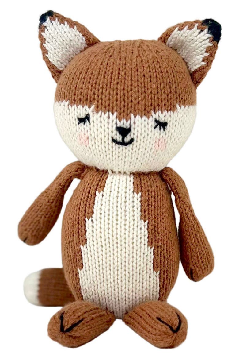 Baby Fox Stuffed Animal, Alternate, color, ALMOND