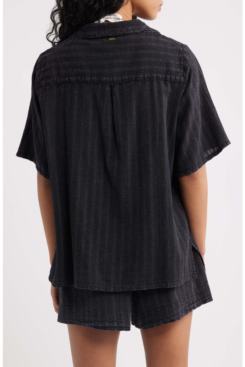 Topango Embroidered Shirt, Alternate, color, BLACK