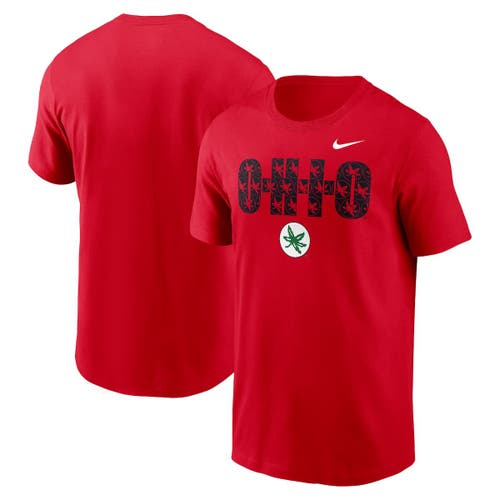 Nike Scarlet Ohio State Buckeyes Campus Local T-shirt
