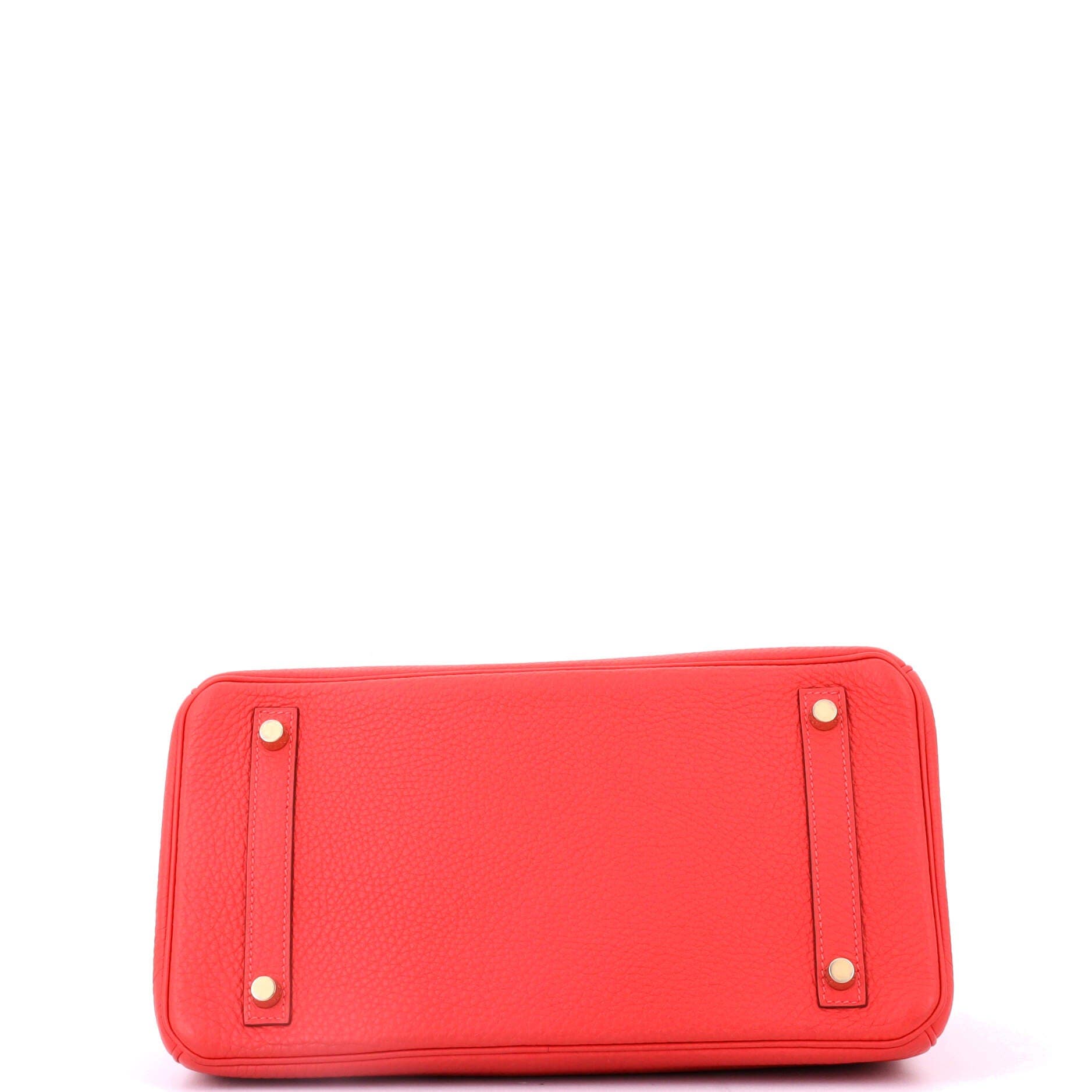 Pre-Owned Hermes Birkin Handbag Red Togo with Gold Hardware 30, Alternate, color, Vermillon