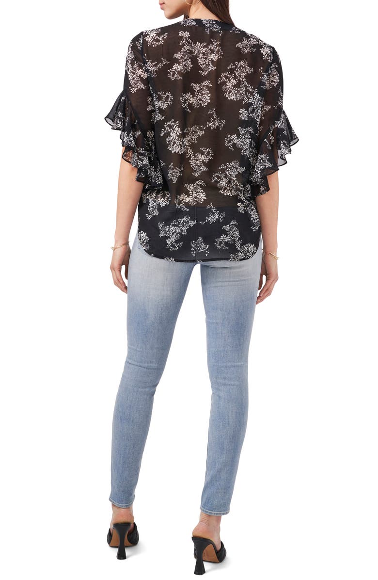 Vince Camuto Bouquets Chiffon Blouse, Alternate, color, 