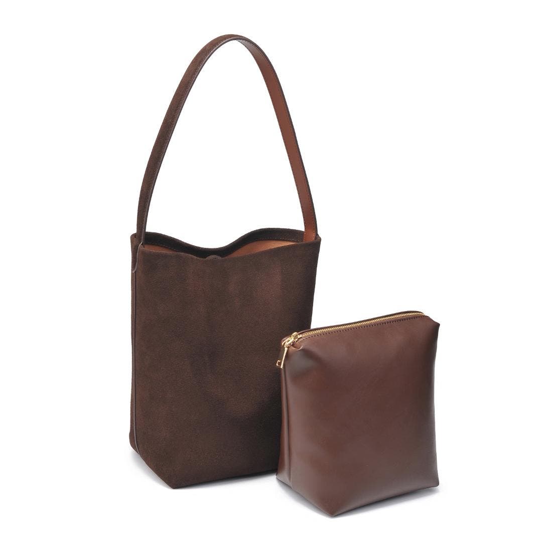 MODA LUXE Colette Bucket, Alternate, color, Chocolate