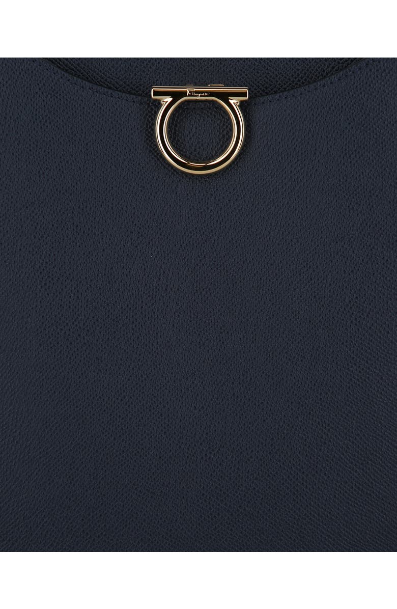 FERRAGAMO Gemini Pebbled Leather Tote, Alternate, color,