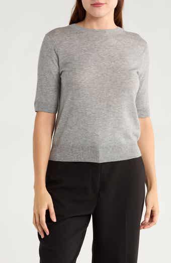 Vince Short Sleeve Wool Blend Sweater