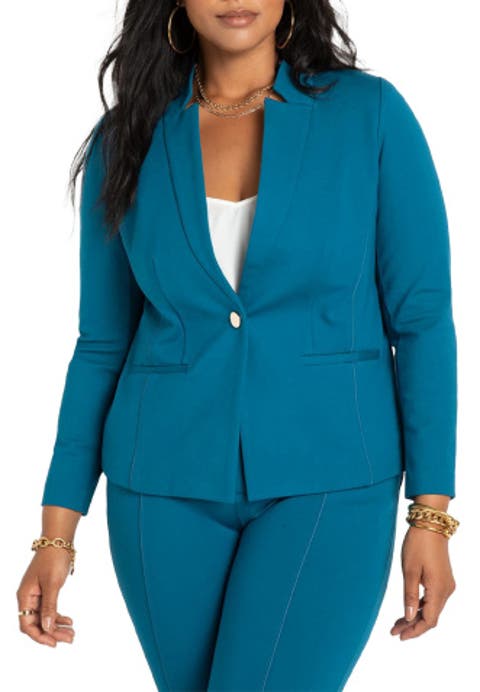 The Ultimate Stretch One Button Blazer (Plus)