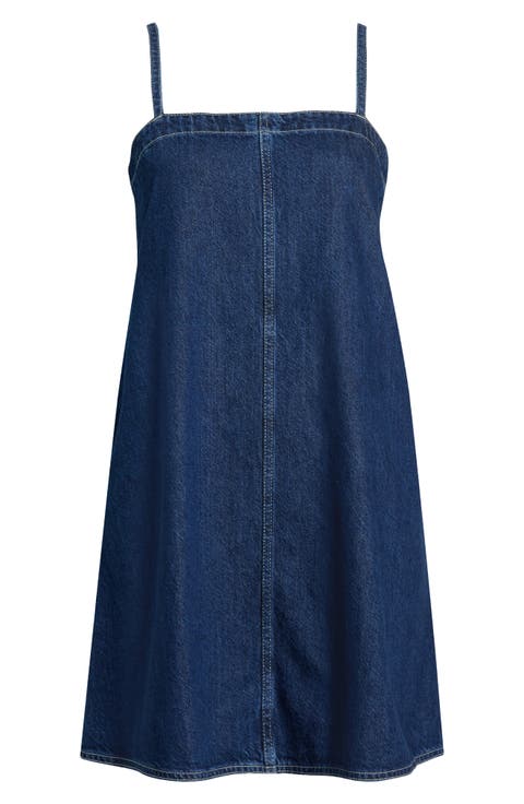 Denim A-Line Dress (Bright Rinse Wash)