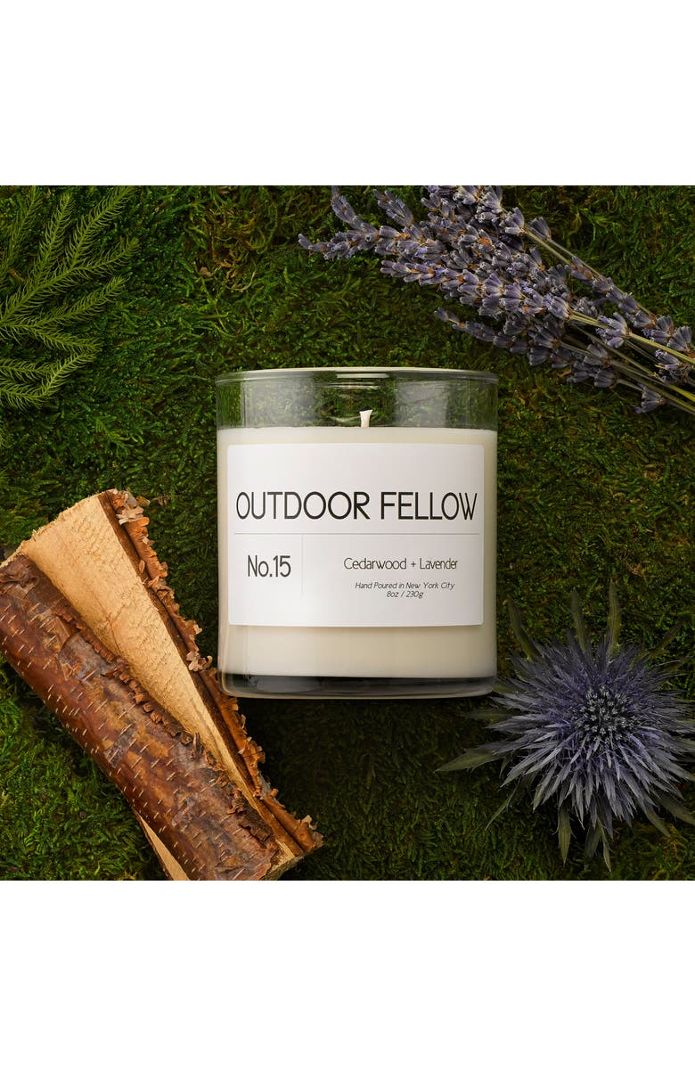 Outdoor Fellow No. 15 Cedarwood + Lavender Scented Candle, Alternate, color,