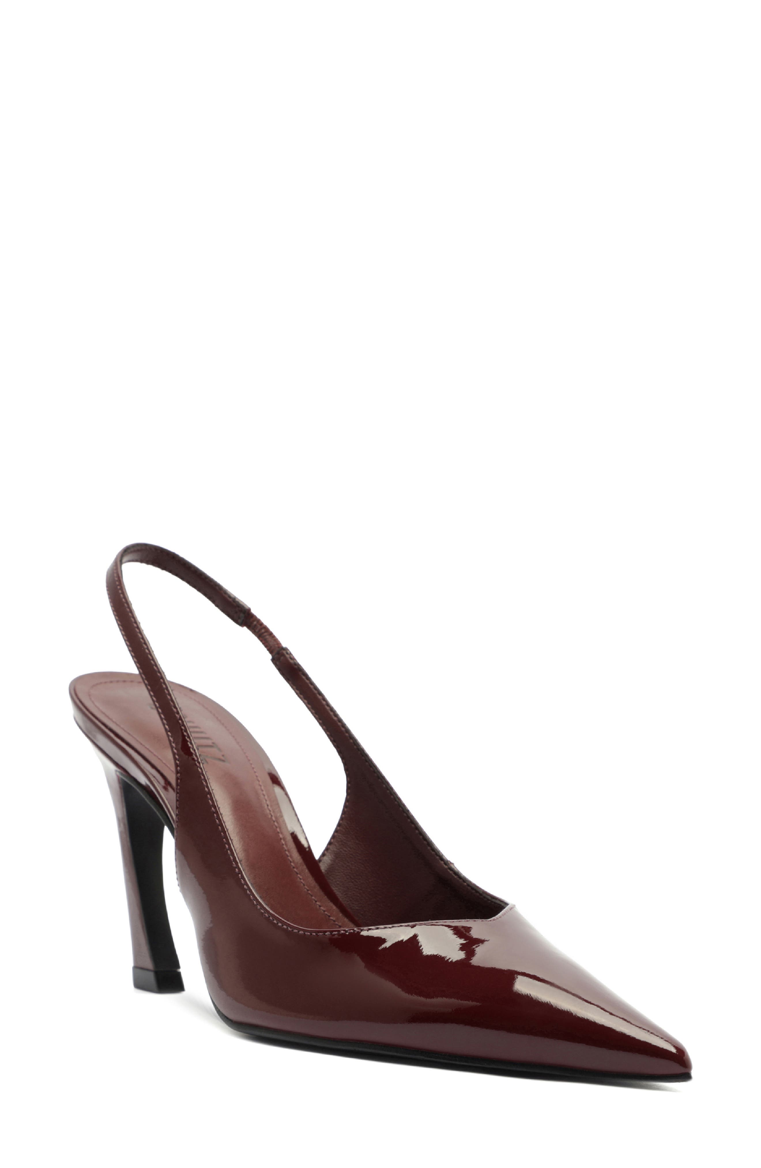 Schutz Lexi Slingback Pointed Toe Pump, Main, color, Vino