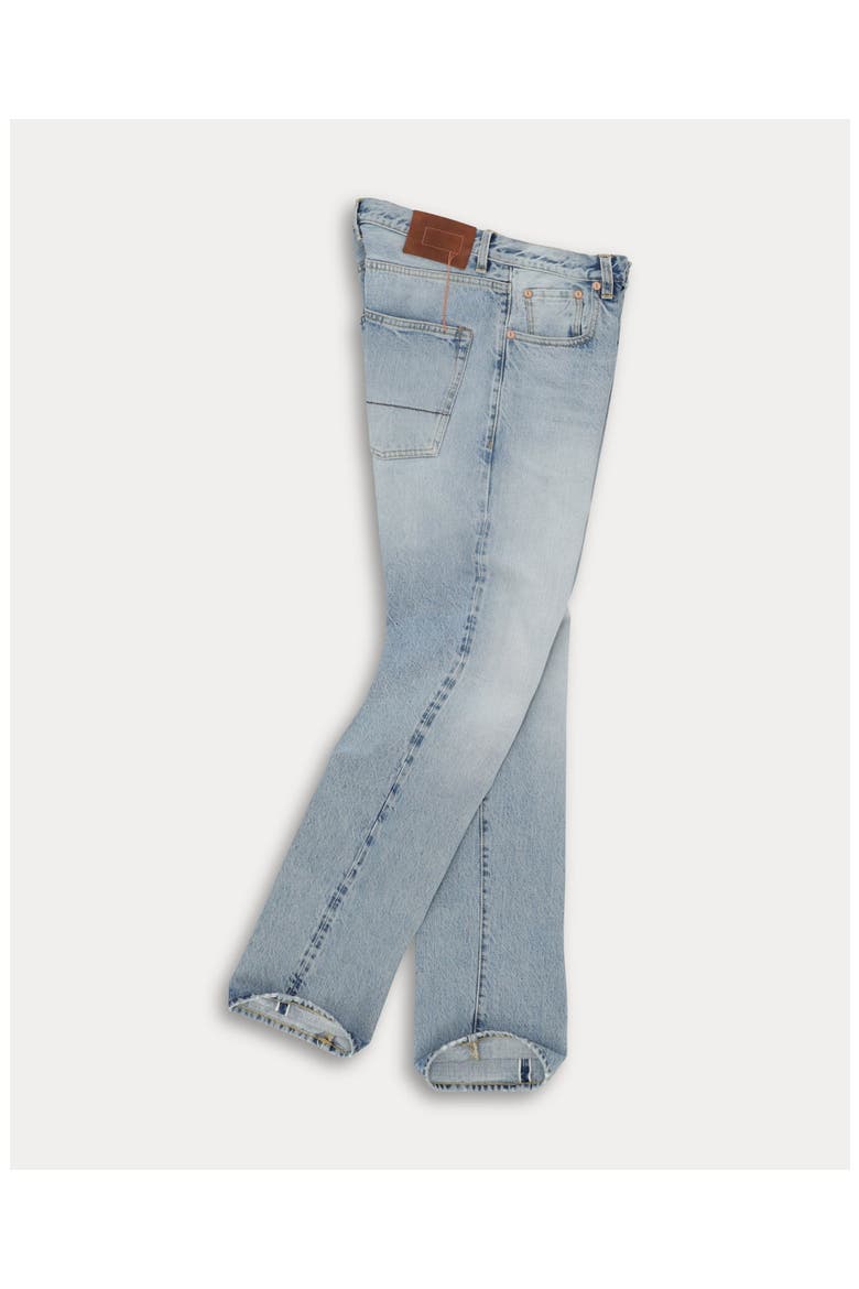 965 John Japan Selvedge with Matte silver metal rivet Regular Fit Denim Pants, Alternate, color, Dark Bleach Wash