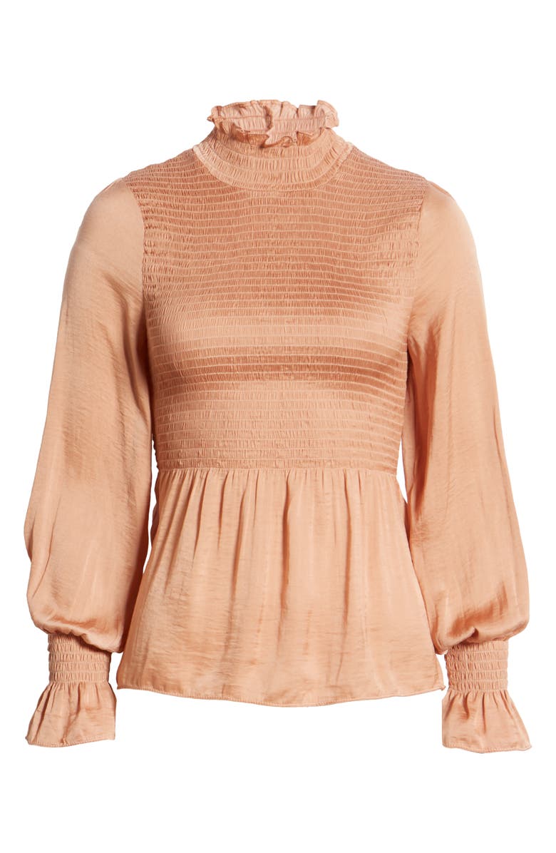 VICI Collection Smocked Peplum Blouse, Alternate, color,