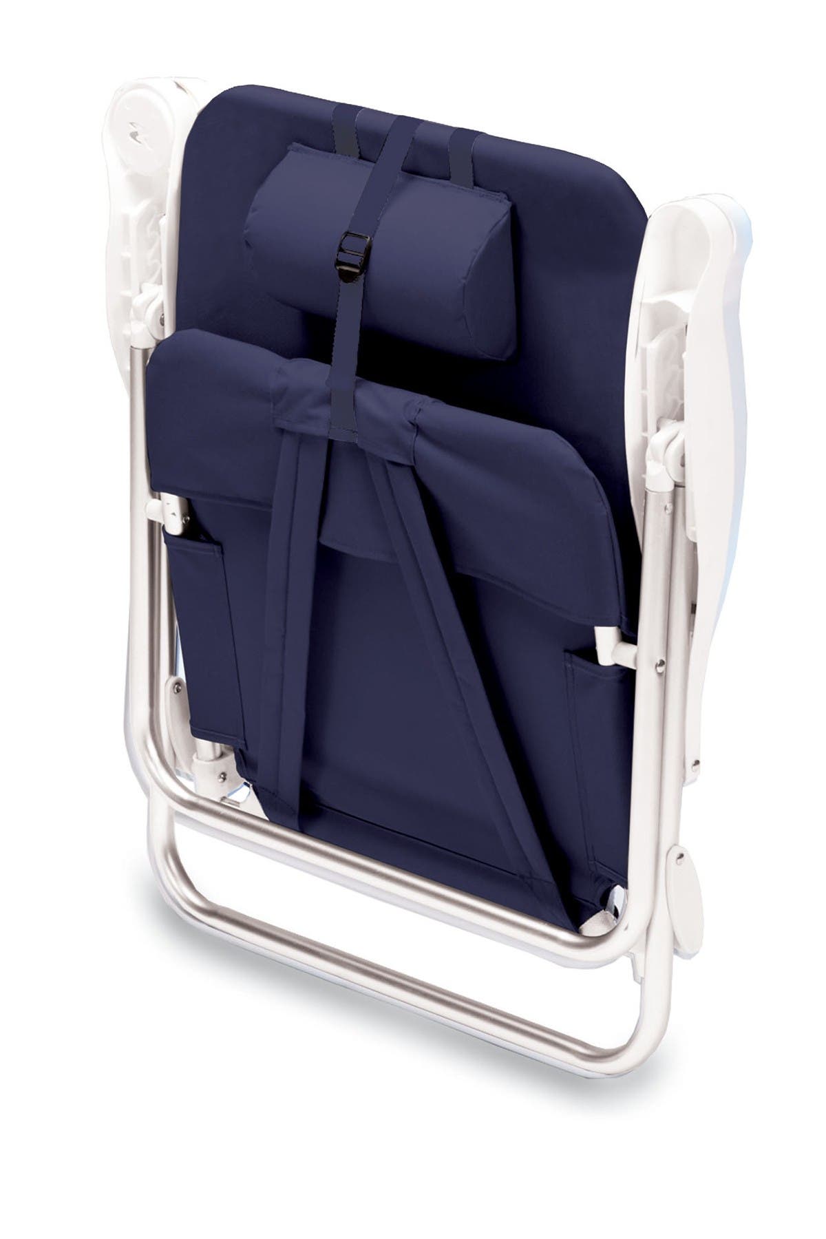 Monaco Reclining Beach Backpack Chair, Alternate, color, NAVY