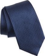 Duchamp Texture Solid Silk Tie