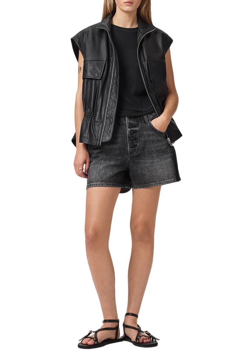 AllSaints Tay Denim Shorts, Alternate, color, 