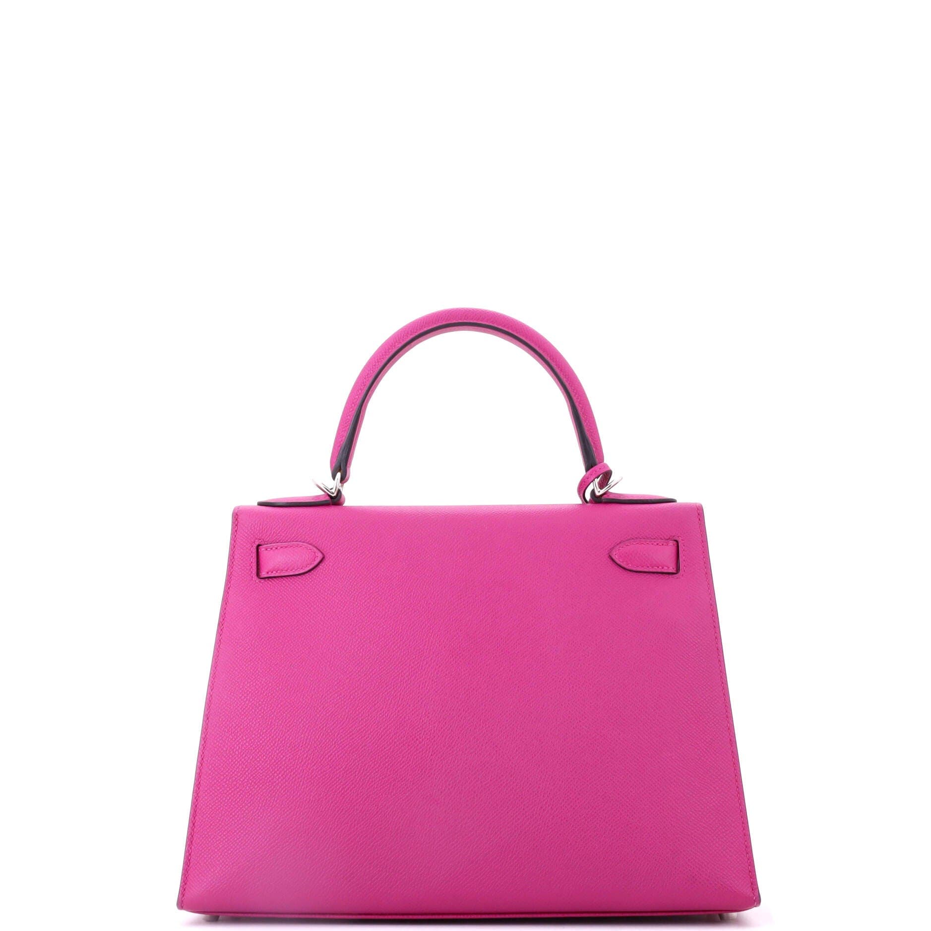 Pre-Owned Hermes Kelly Handbag Pink Epsom with Palladium Hardware 28, Alternate, color, Rose Pourpre