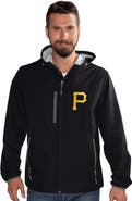 G-III SPORTS BY CARL BANKS Men's G-III Sports by Carl Banks Black Pittsburgh Pirates Double Play Hooded Lightweight Full-Zip Jacket
