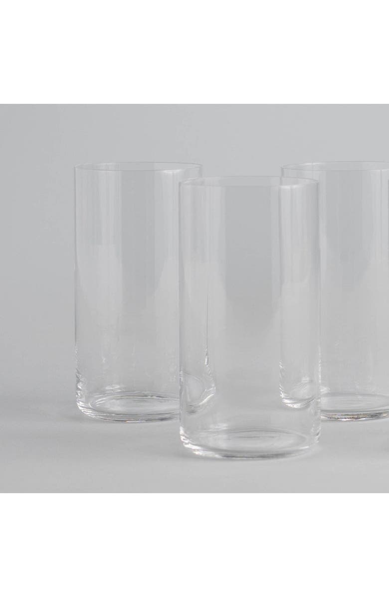 Fable The Tall Set of 4 Glasses, Alternate, color, Clear