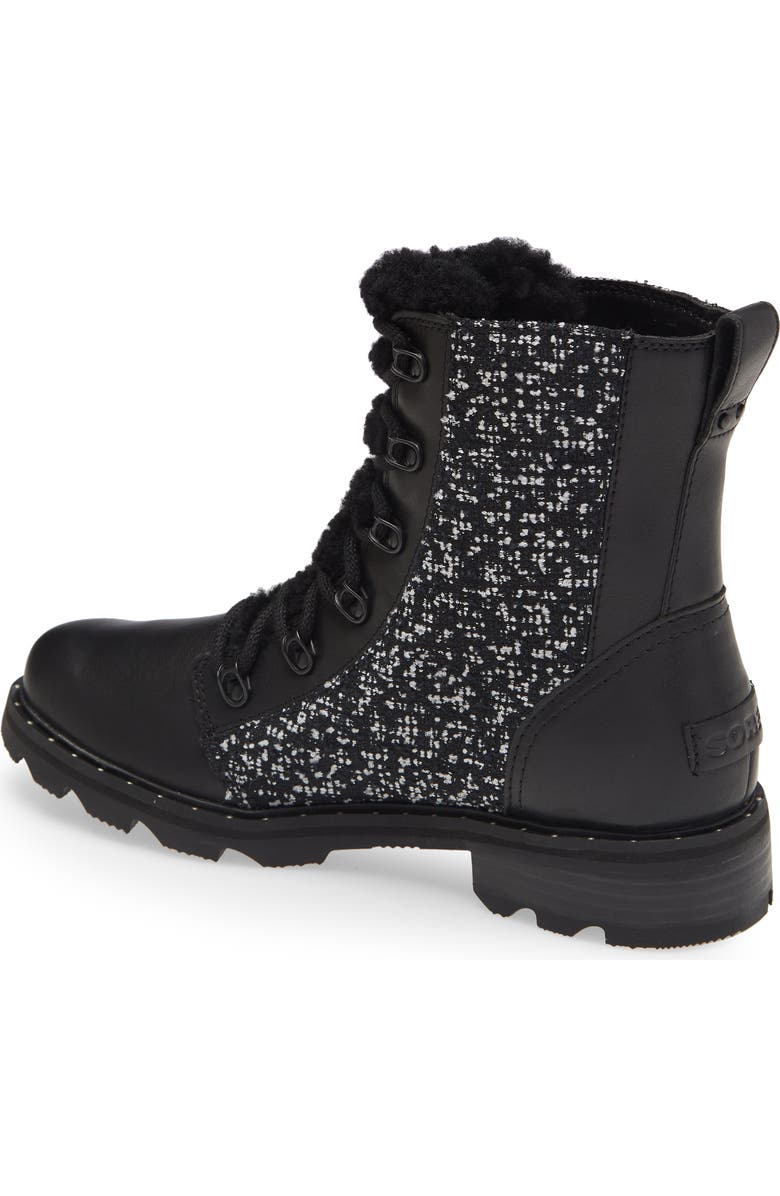 SOREL Lennox Genuine Shearling Waterproof Lace-Up Boot, Alternate, color,