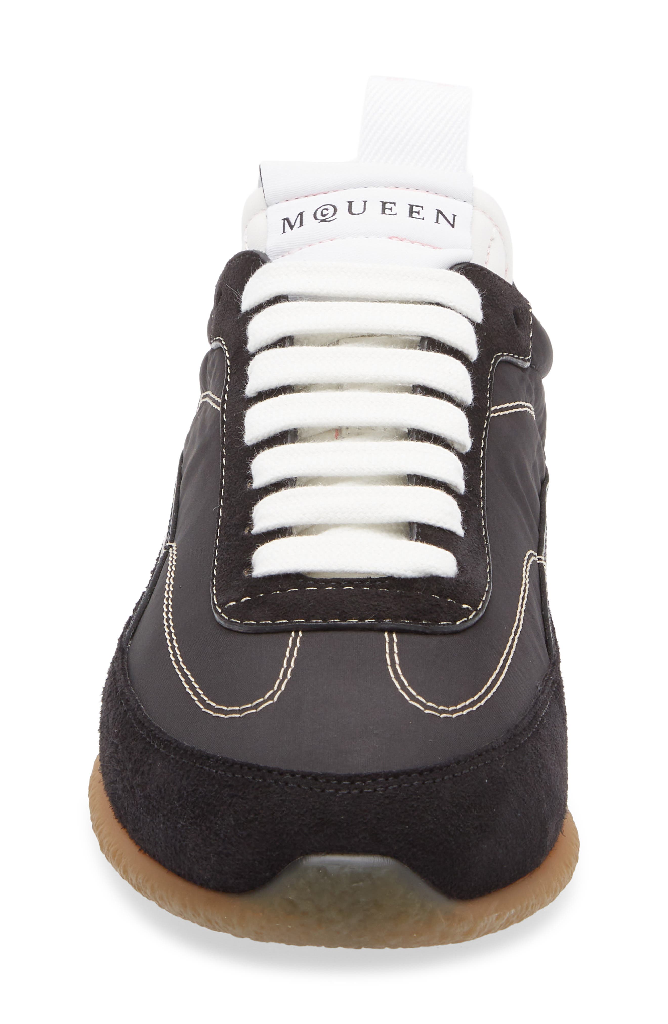McQueen Velo Sneaker, Alternate, color, Black