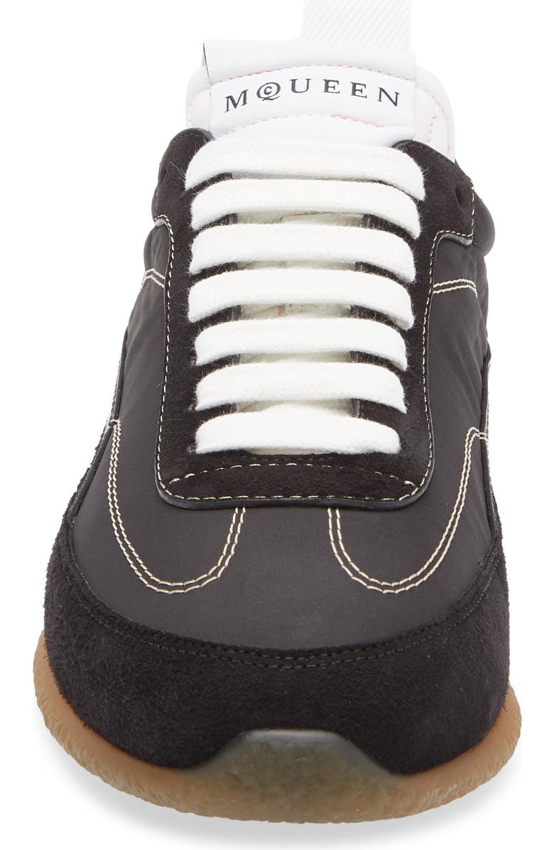 McQueen Velo Sneaker, Alternate, color, Black