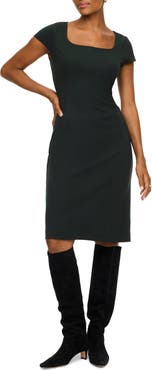 SPANX® Ponte Cap Sleeve Midi Dress