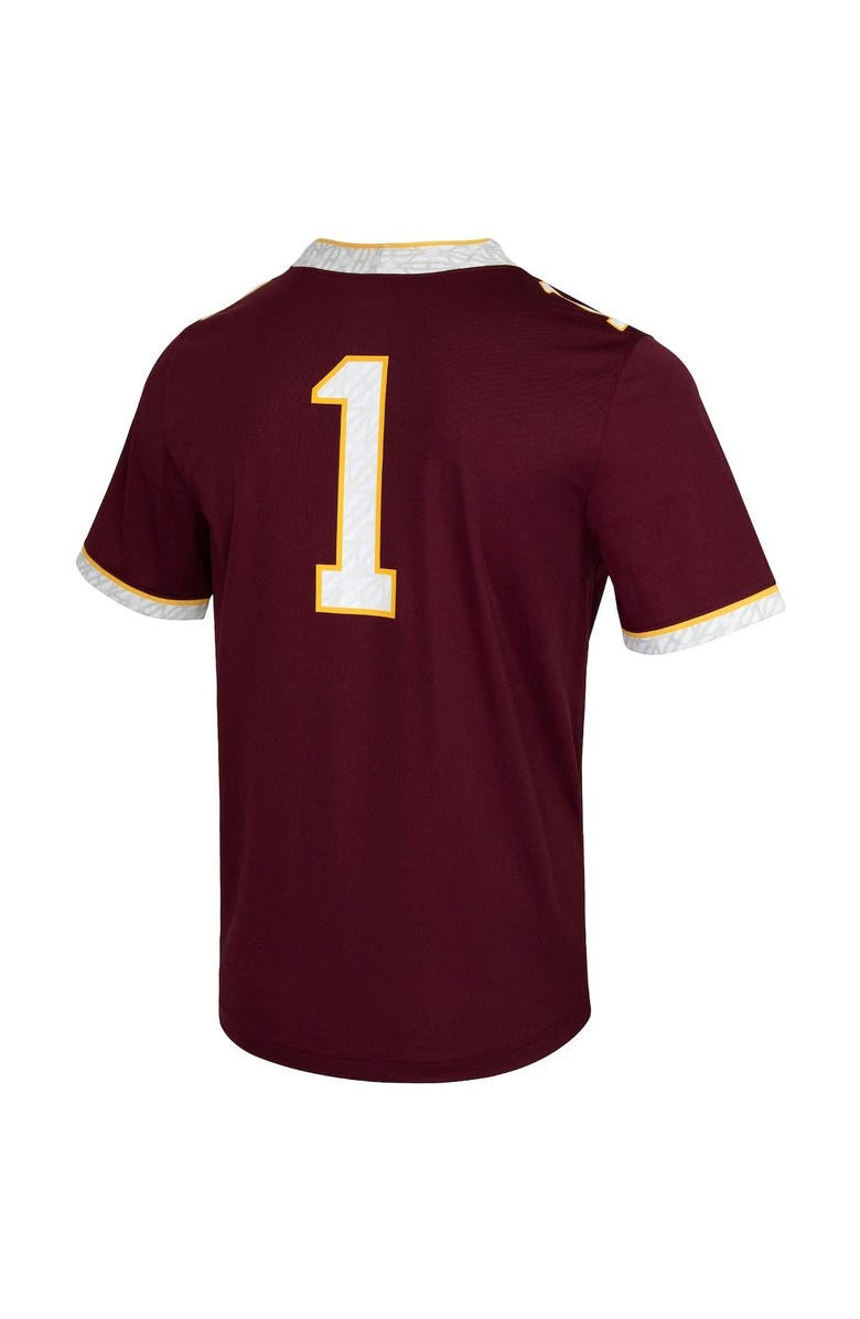 Nike Men's Nike #1 Maroon Minnesota Golden Gophers Untouchable Game Jersey, Alternate, color, Maroon