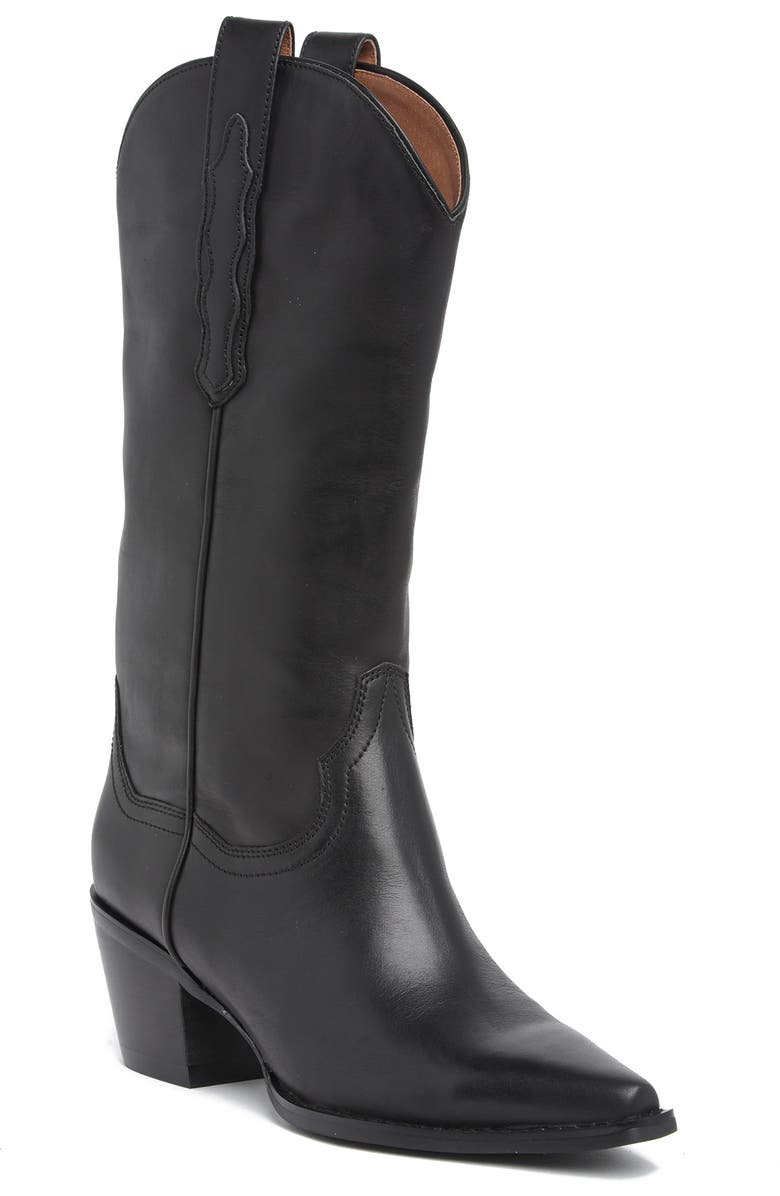 Jeffrey Campbell Floured Western Boot, Main, color, Black