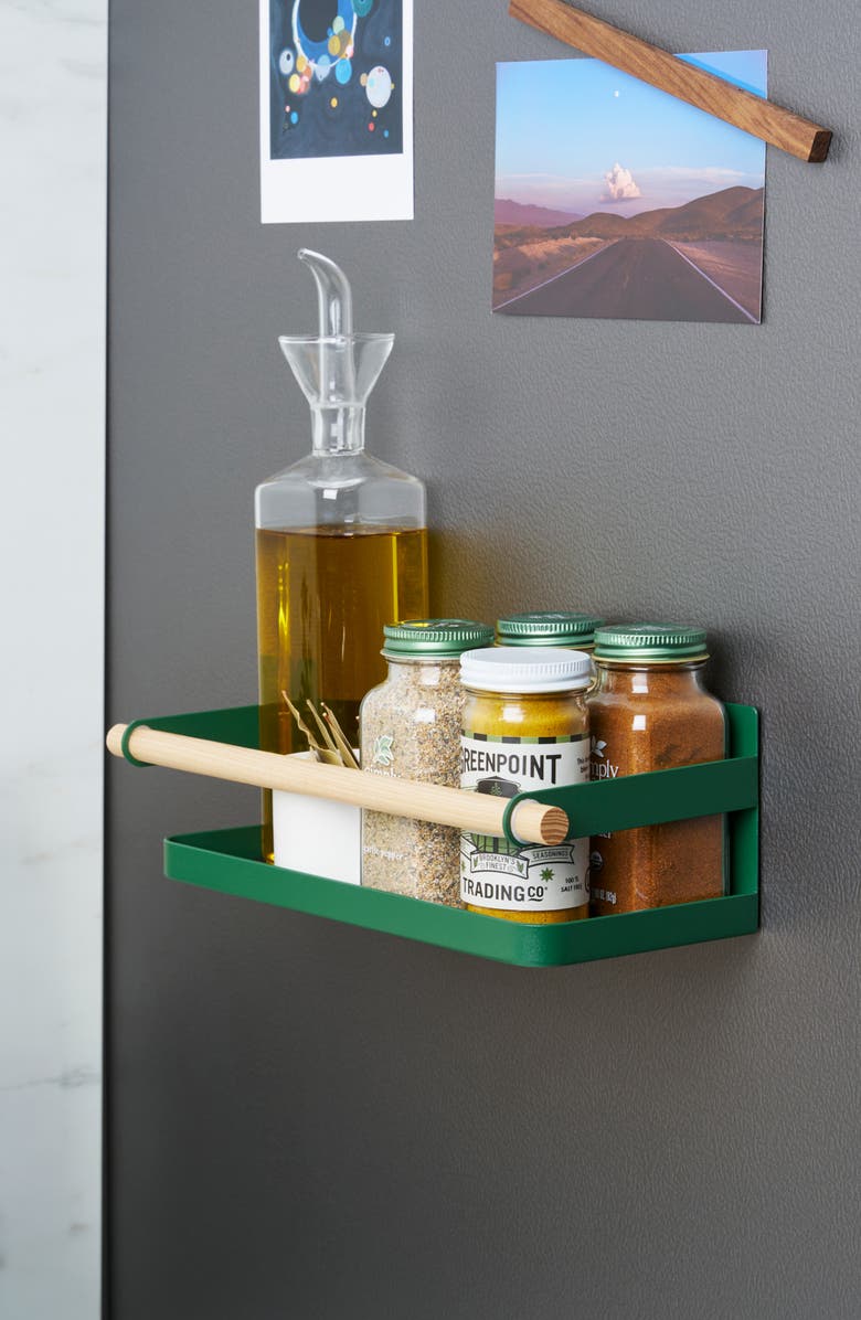 Yamazaki Magnetic Storage Caddy, Alternate, color, Forest Green