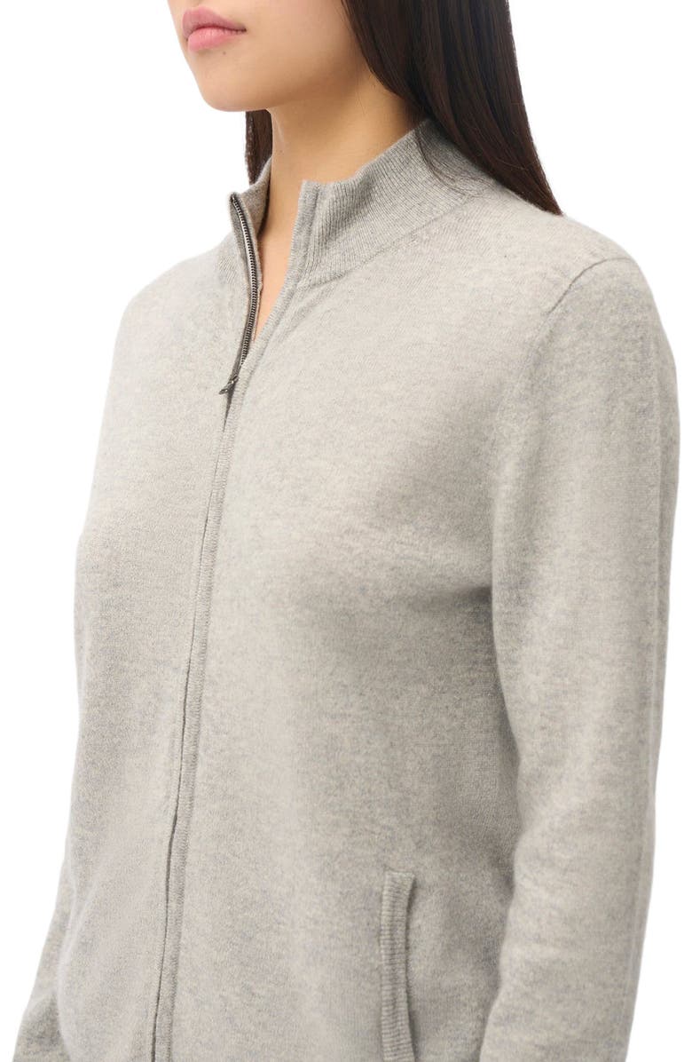 Gobi Cashmere Full-Zip Cashmere Cardigan, Alternate, color, High Rise