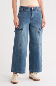 Democracy Wide Leg Cargo Jeans