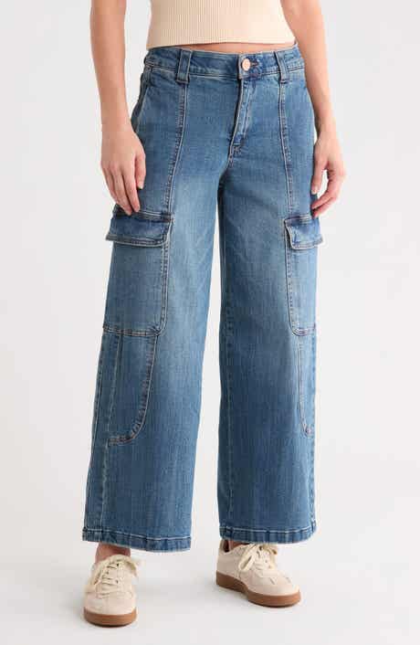 Wide Leg Cargo Jeans