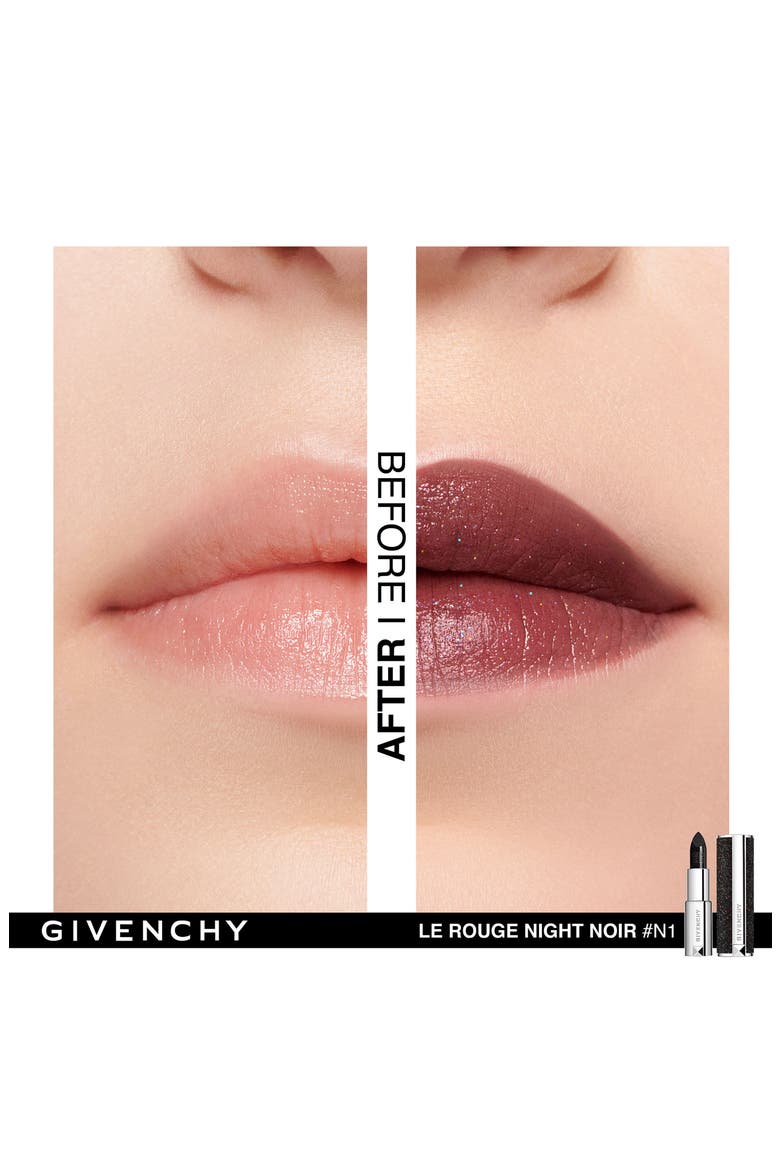 Le Rouge Night Noir Sheer Sparkling Lipstick, Alternate, color, 1 NIGHT LIGHT