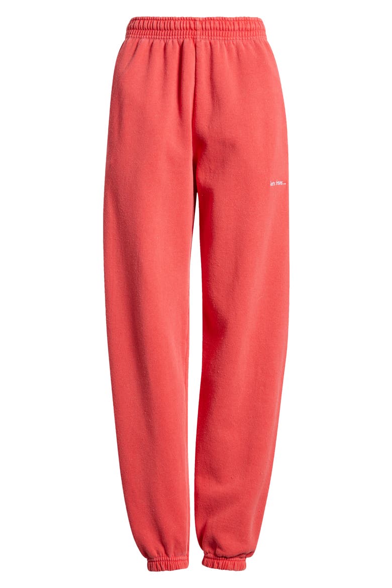 If Cotton Blend Joggers, Alternate, color, WASHED RED